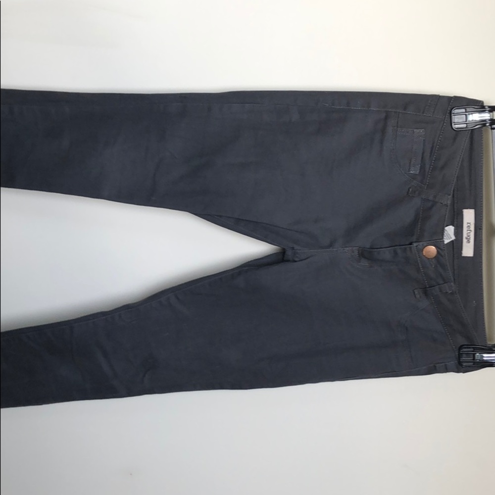 Grey skinny low-rise pants